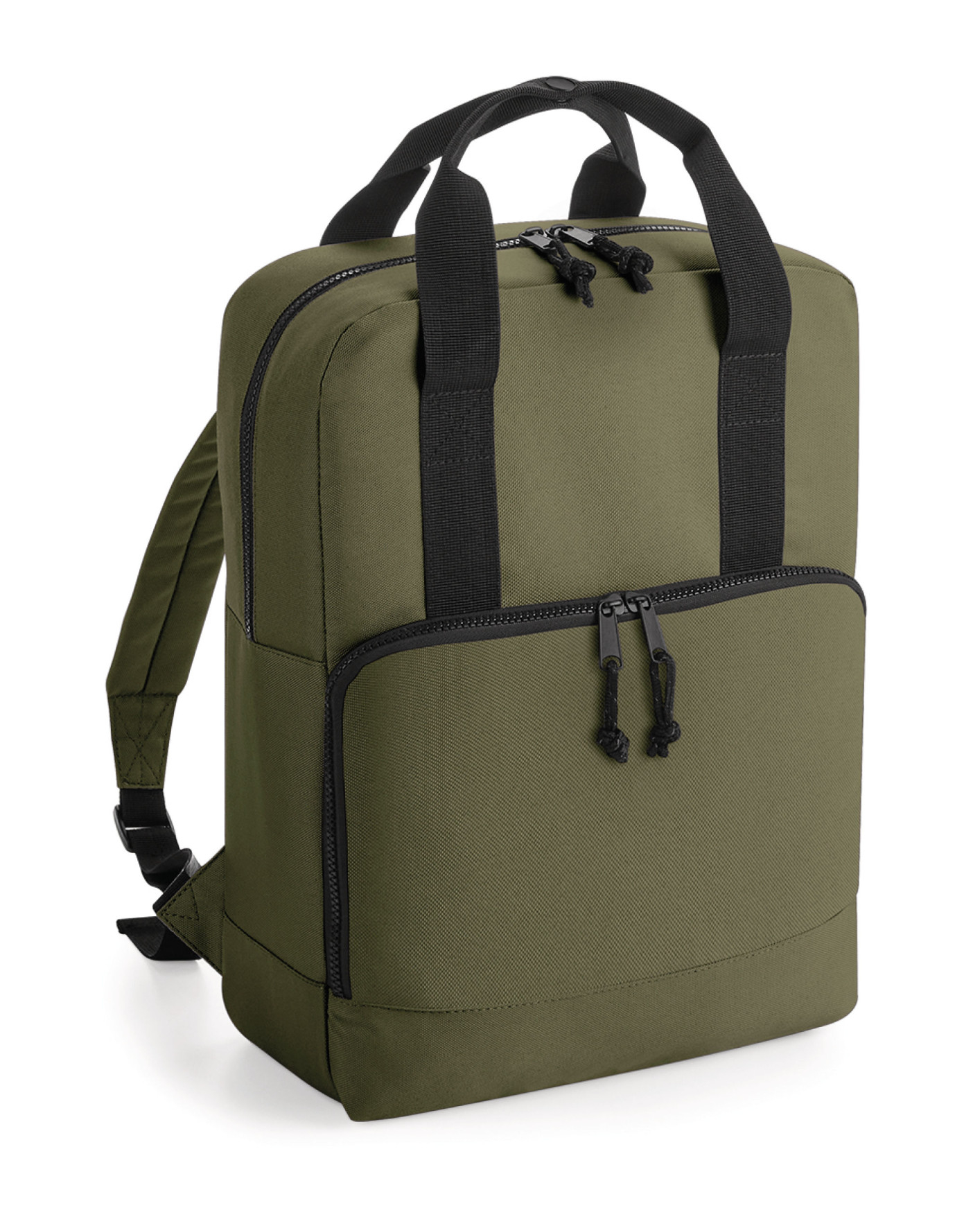 Sac à dos personnalisable polyester recyclé Vert militaire